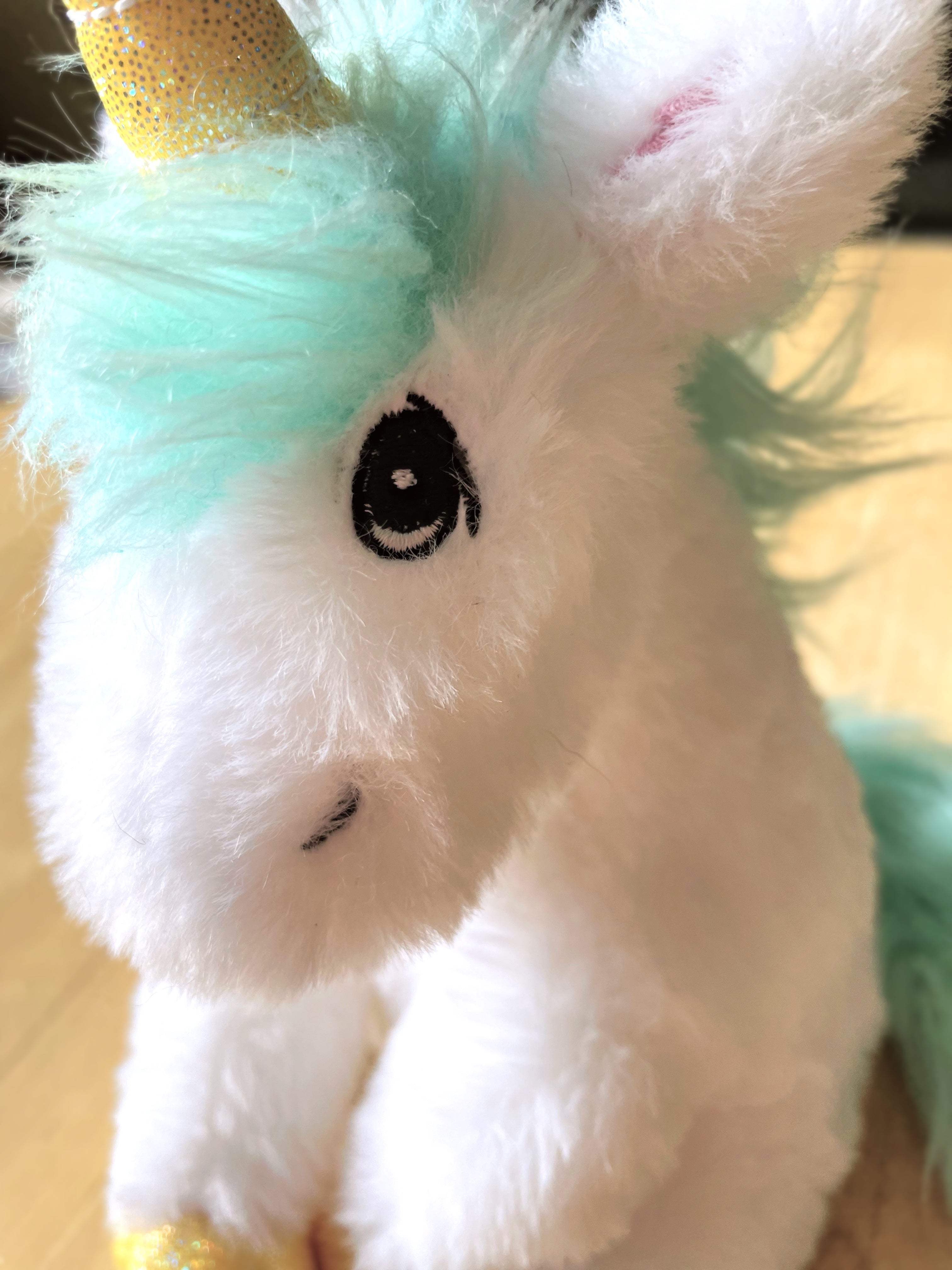 Gerald the Shaggy Unicorn Stuffed Animal Reminder Box Scribbles n Things